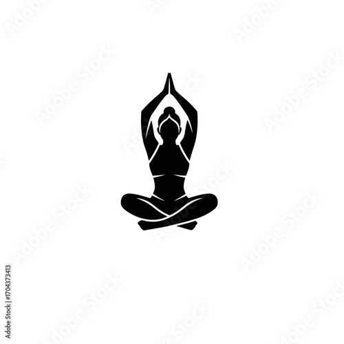 Yoga practitioner in eagle pose demonstrating balance and focus