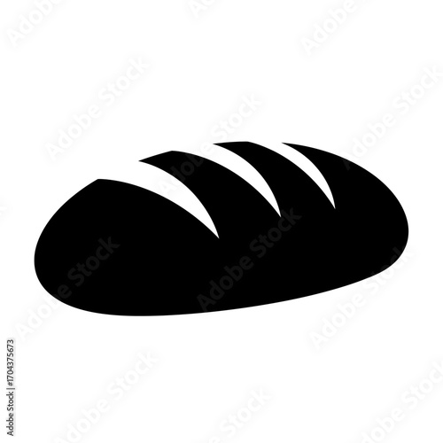 Deliciously dark artisan bread loaf a culinary staple for every table silhouette