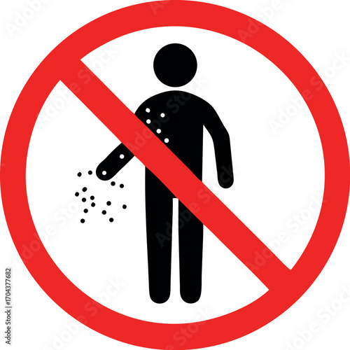 No littering Sign vector illustration, No littering. Do not litter sign