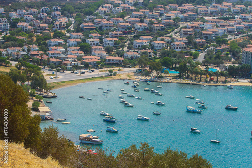 view of the small sea city