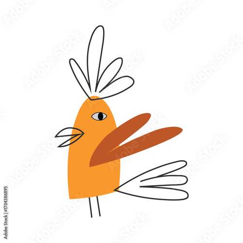 Vibrant cartoon tropical birds in a lively jungle setting