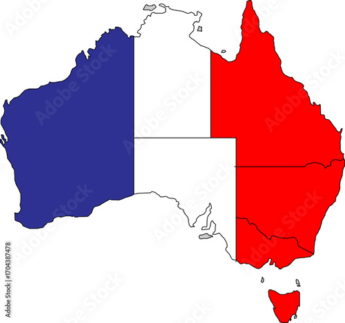 Color-Coded Map of Australia: Regional Highlights