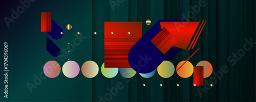 Christmas gold design dark turquoise blue sea green background abstract shiny color golden red decorative elements