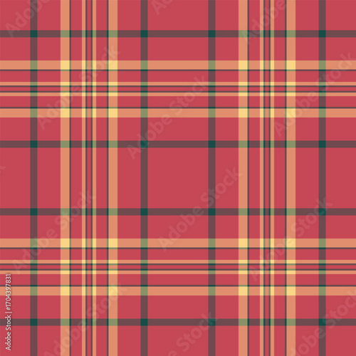 Website check plaid pattern, commerce vector seamless textile. Fall fabric tartan texture background in red and orange colors.