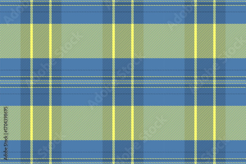 Classic plaid pattern in blue and yellow tones. Timeless design for backgrounds, textiles, wrapping, or digital projects. Versatile for modern or traditional themes.