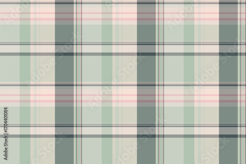 Elegant plaid pattern featuring soft, muted colors. Versatile textile background for design, fashion, or abstract concepts. Adds a touch of subtle sophistication.