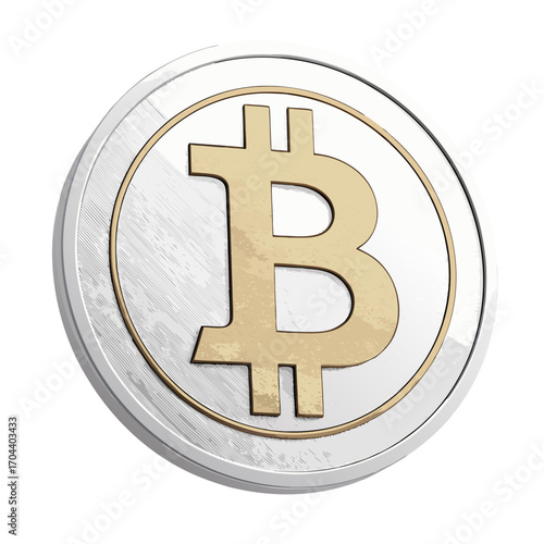 Bitcoin payment logo vector graphic design
