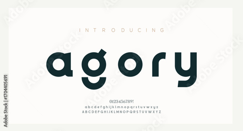 Modern minimal abstract alphabet fonts. Typography technology, electronic, movie, digital, music, future, logo creative font.

