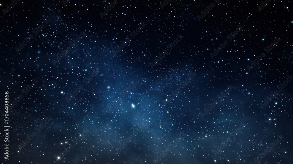 Fototapeta premium dark blue night sky countless sparkling stars vast empty space night astronomy