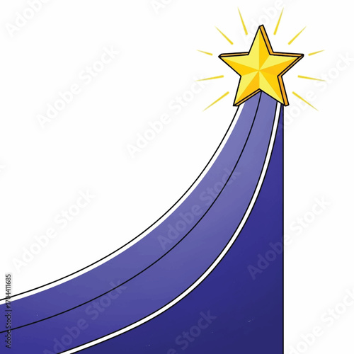 Star Achievement Signaling Success or Excellence