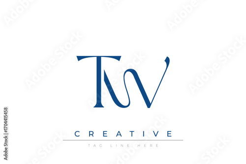 Blue stylized letters TW combined in a modern design on a clean white background, evoking professionalism and creativity. Ideal for branding, business identity, and corporate representation concepts.