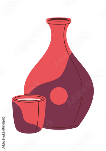 Rice makgeolli drink ceramic jar