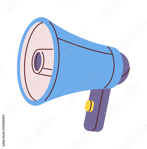 Megaphone hand drawn announcing accessory