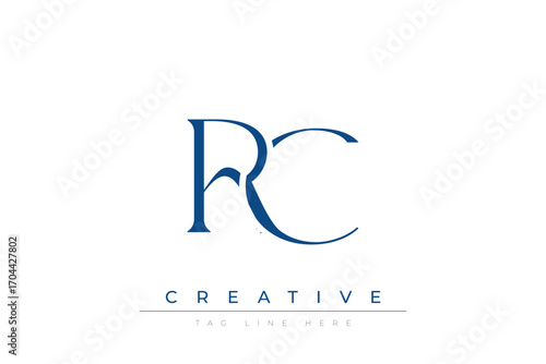 Blue stylized letters RC combined in a modern design on a clean white background, evoking professionalism and creativity. Ideal for branding, business identity, and corporate representation concepts.