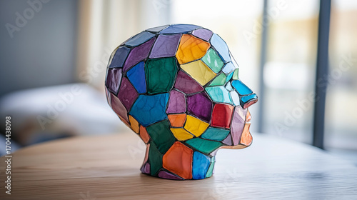 Abstract Cognative Art Glass Sculpture 