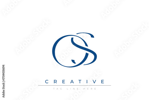 Blue stylized letters OS combined in a modern design on a clean white background, evoking professionalism and creativity. Ideal for branding, business identity, and corporate representation concepts.