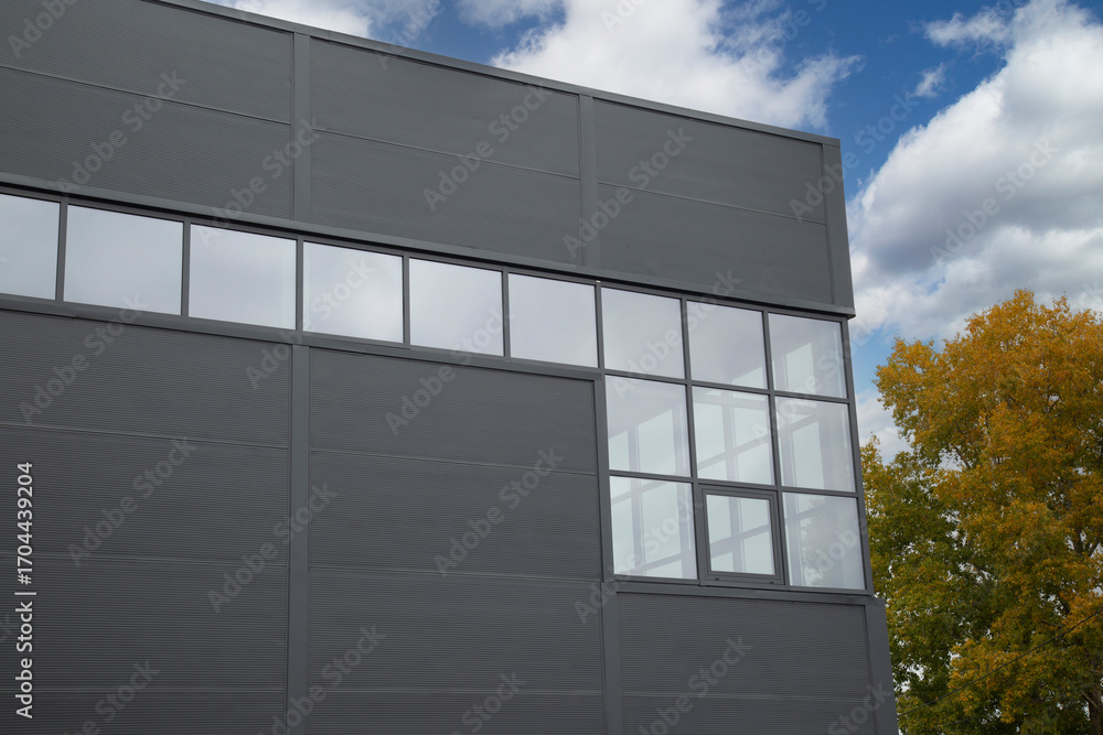 Fototapeta premium Construction of panel buildings. IRON PANELS with insulation.