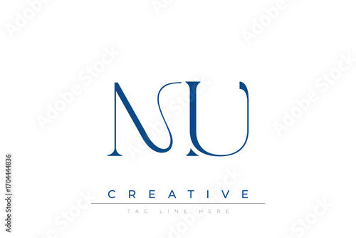 Blue stylized letters MU combined in a modern design on a clean white background, evoking professionalism and creativity. Ideal for branding, business identity, and corporate representation concepts.