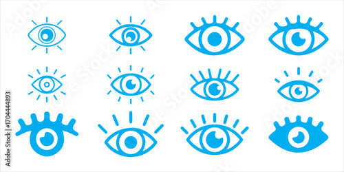 Eye illustration representing human vision
