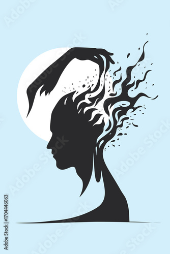 Manipulation, head, hand, manipulator, narcissist, psychology, success, artwork, vector