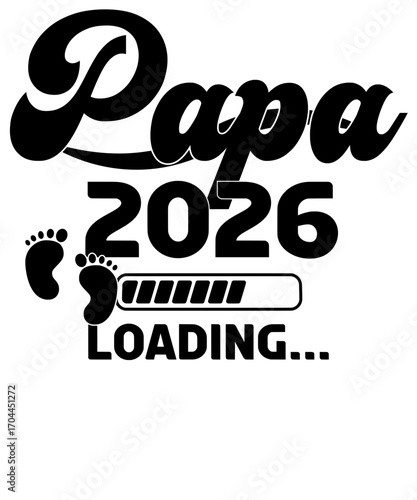 A heartwarming announcement revealing the anticipation of becoming a father in the year 2026, symbolizing the journey of fatherhood and new beginnings. vector illustration