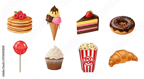 Assortment of Sweet Treats and Snacks