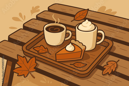 cup of coffee with cinnamon sticks