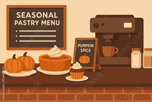 vintage background with coffee