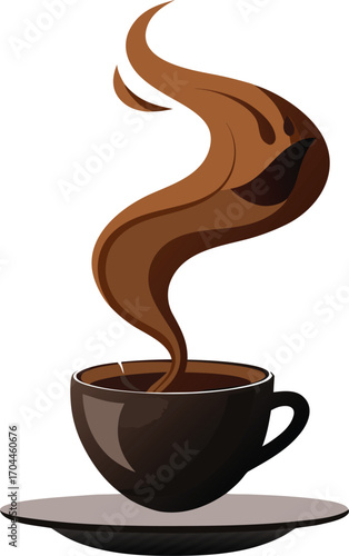 Haunted Espresso Drink Happy Espresso Steam Art