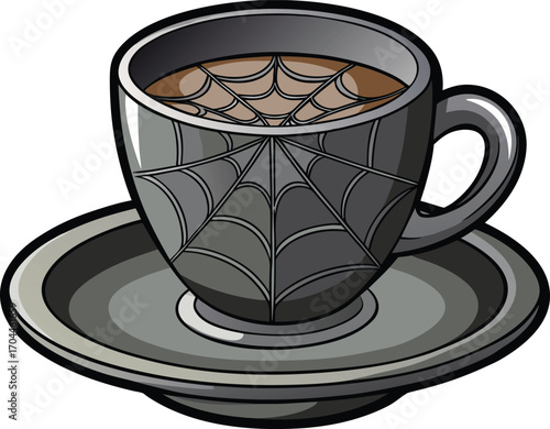 Haunted Espresso Drink Spooky Spiderweb Espresso Cup