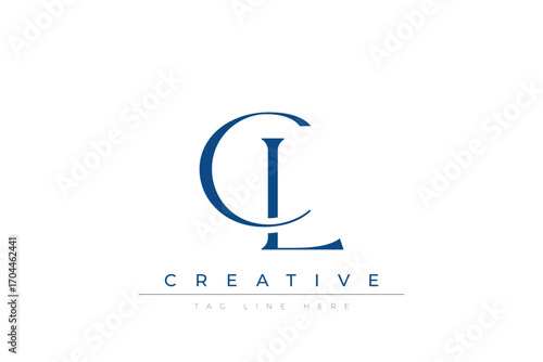 Blue stylized letters CL combined in a modern design on a clean white background, evoking professionalism and creativity. Ideal for branding, business identity, and corporate representation concepts.