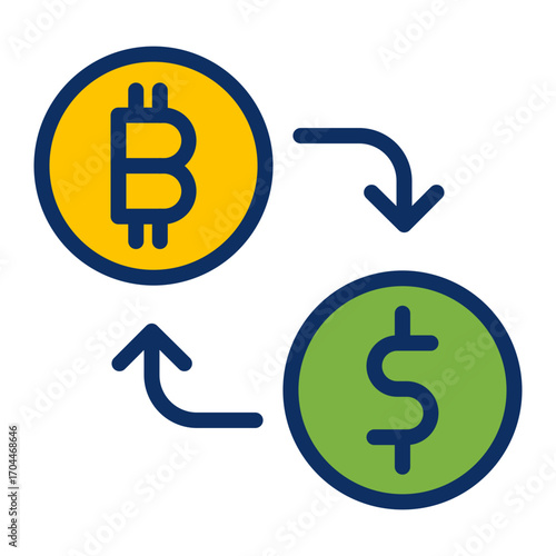 Exchange Vector Icon Design