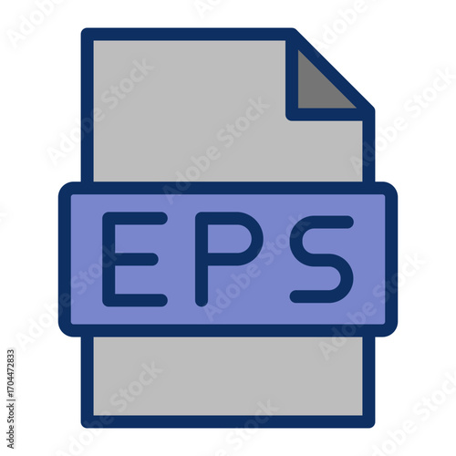 Eps Extension Vector Icon Design