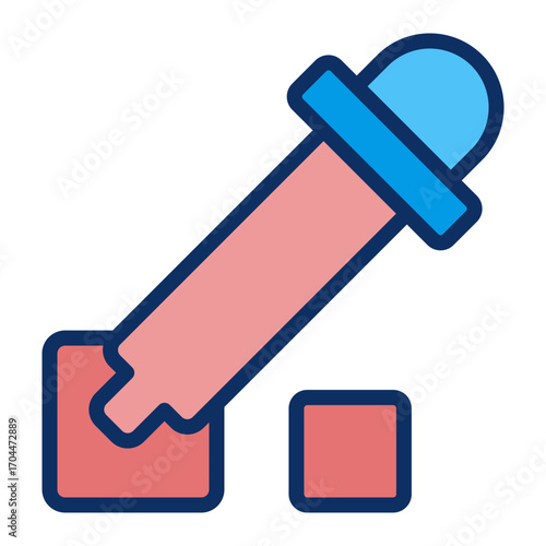 Color Picker Vector Icon Design