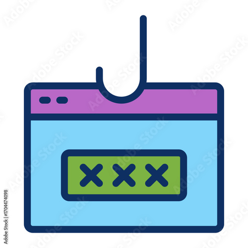 Phishing Vector Icon Design
