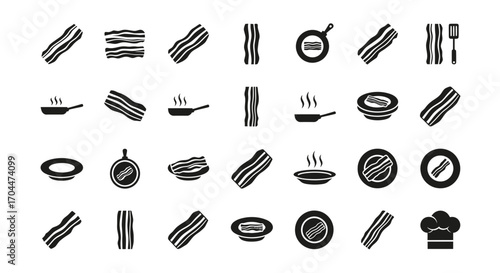 Culinary Icons in a Stylish Kitchen Setting, Illustrative Art Design