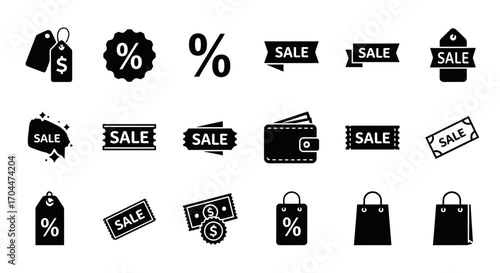 Discount Tags and Promotional Material in a Vibrant Marketplace Environment