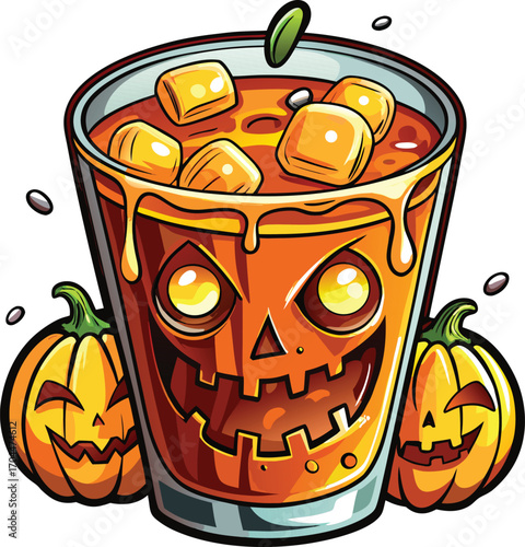 Pumpkin Iced Coffee Spooky Pumpkin Spice Drink