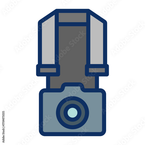 Camera Strap Vector Icon Design