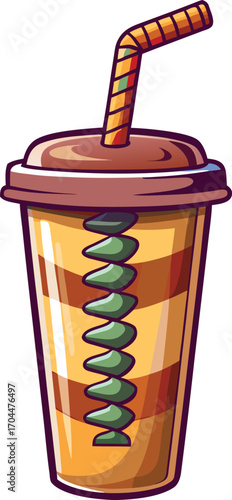 Pumpkin Iced Coffee Yummy Layered Drink Cup