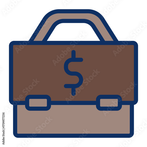 Briefcase Sign Vector Icon Design