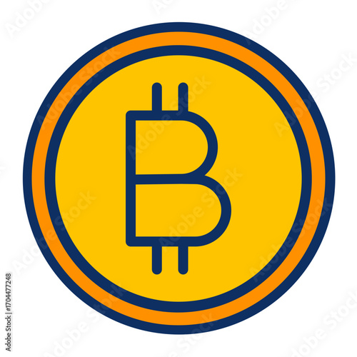 Bitcoin Vector Icon Design