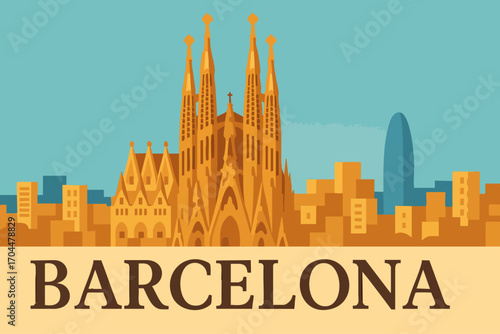 Sagrada Familia Barcelona and City View