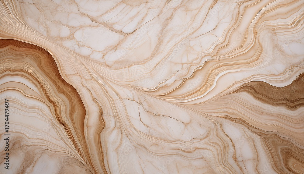 Obraz premium A Beige Marble Surface With Intricate Veining Subtle Tonal Variations And Organic Flowing Texture