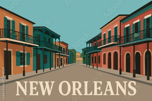 New Orleans French Quarter Streets.eps