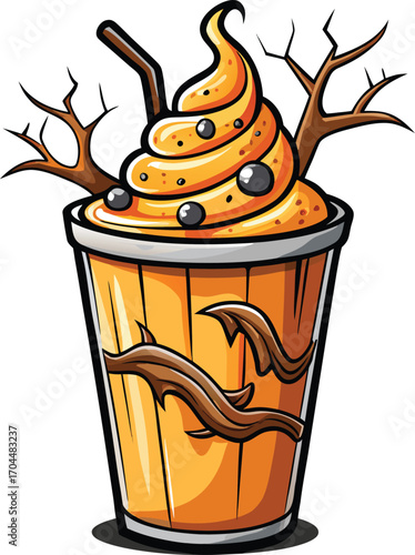 Pumpkin Smoothie Halloween Spooky Pumpkin Spice Drink