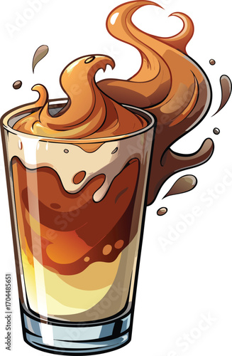 Haunted Iced Latte Delicious Creamy Coffee Drink