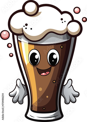 Halloween Beer Mug Happy Beer Glass Cartoon