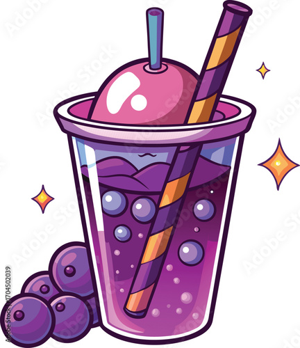 Haunted Bubble Tea Purple Bubble Tea Delight