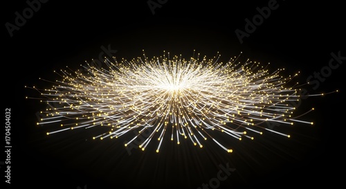 Wallpaper Mural Conceptual Luxury Background – Luminous Neural Filaments Pulse with Global Connectivity on Dark Background, Futuristic Corporate Elegance Torontodigital.ca